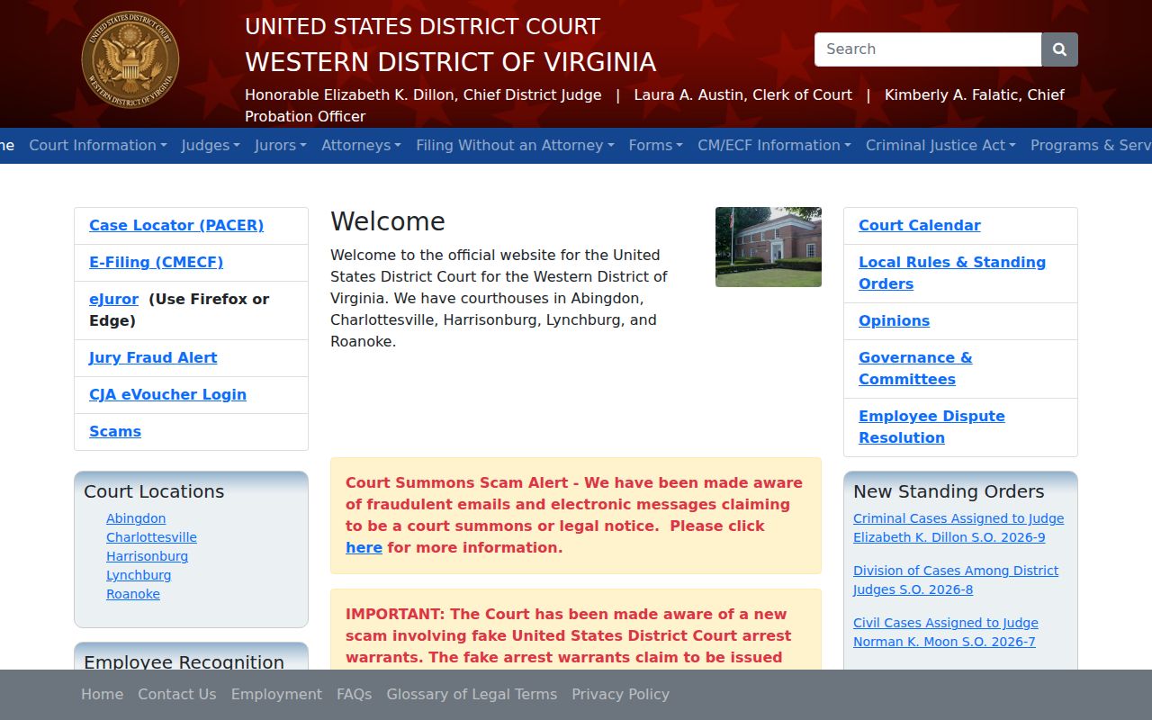 Western District of Virginia federal court serving Appomattox County